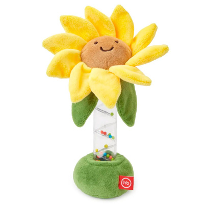 Игрушка погремушка Подсолнушек Happy Baby 330713 yellow 1